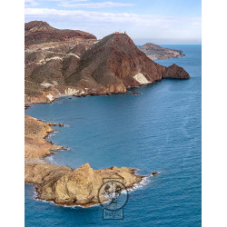 Cabo de Gata, Almería - Panorámica Faro, las Sirenas, Punta Baja, Vela Blanca