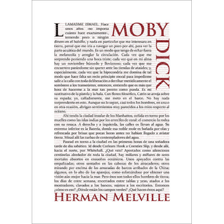 Moby Dick (Herman Melville) 50x70